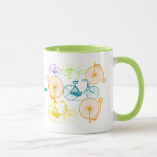 Tasse Personnalisé Vintage moderne Vélo Neon Motif