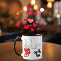 Tasse personnalisée Amour et Monument