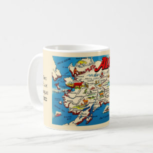 Tasse personnalisée avec carte de l'Alaska