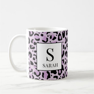 Tasse personnalisée avec impression de léopard vio