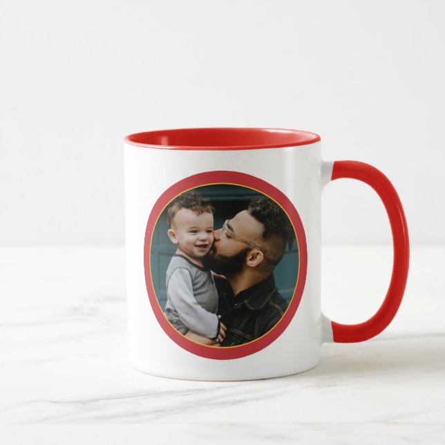 Tasse personnalisée avec logo Iron Man | Papa invi (Droite)