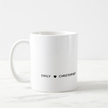 Tasse personnalisée avec nom – Cadeau minimal de l