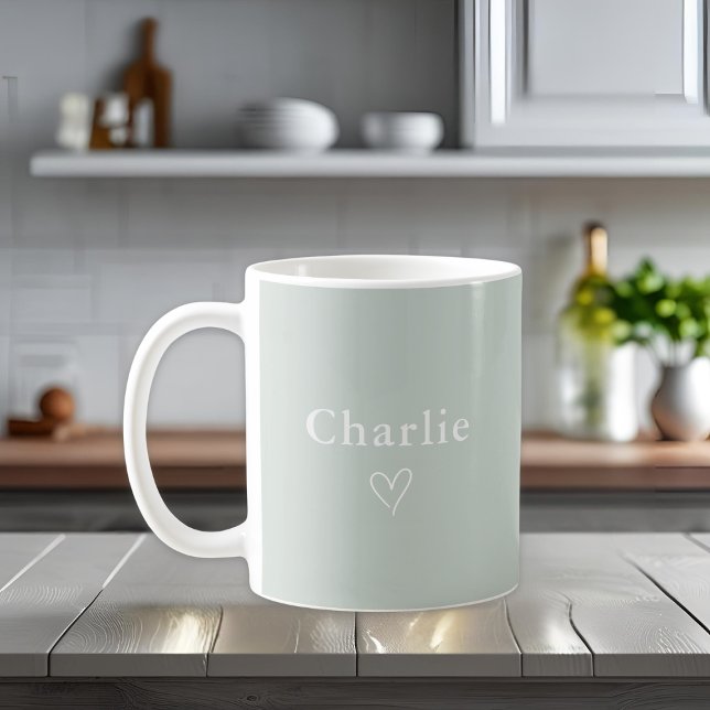 Tasse personnalisée avec nom minimaliste (Créateur téléchargé)