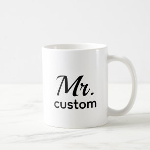 Tasse personnalisée avec nom - Minimaliste Classiq