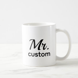 Tasse personnalisée avec nom - Minimaliste Classiq