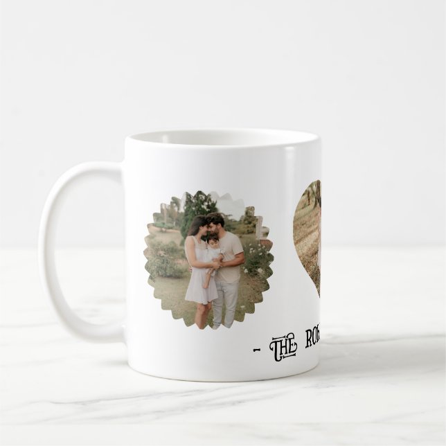 Tasse personnalisée avec photo de famille (Gauche)