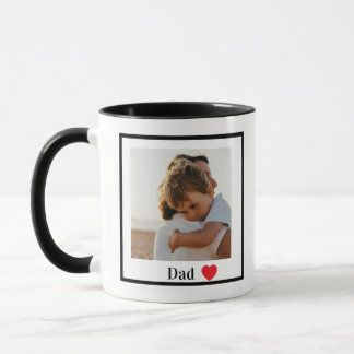 Tasse personnalisée avec photo simple pour papa