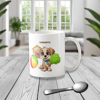 Tasse personnalisée avec un chiot
