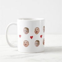 Tasse personnalisée avec visage de bébé mignon et
