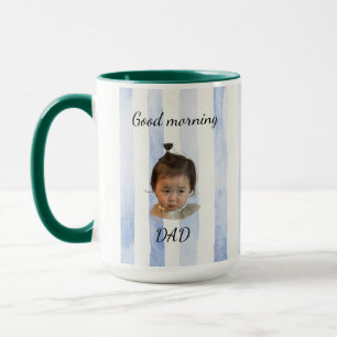 Tasse personnalisée Bonne Nuit Papa avec Photo Cad