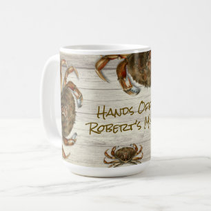 Tasse personnalisée Crabs de plage - Touche pas