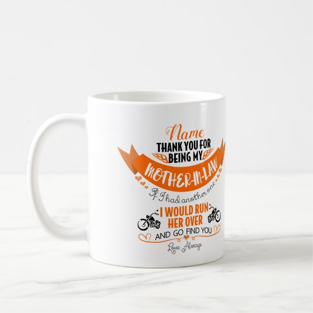 Tasse personnalisée de belle-mère (Gauche)