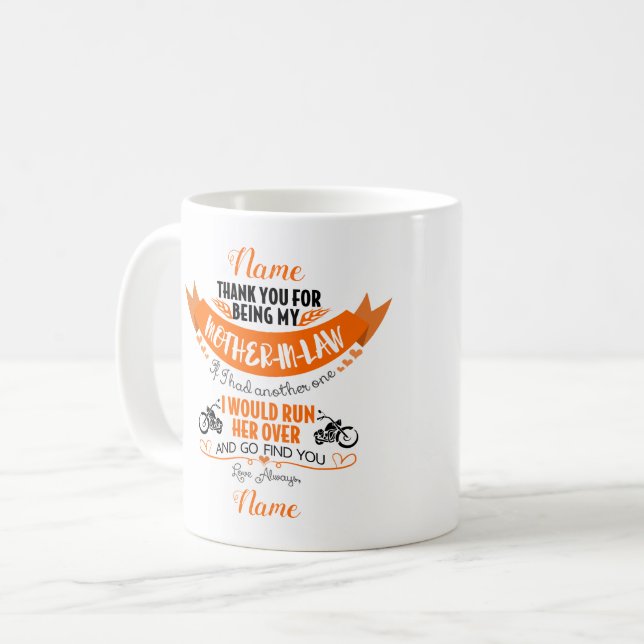 Tasse personnalisée de belle-mère (Devant gauche)