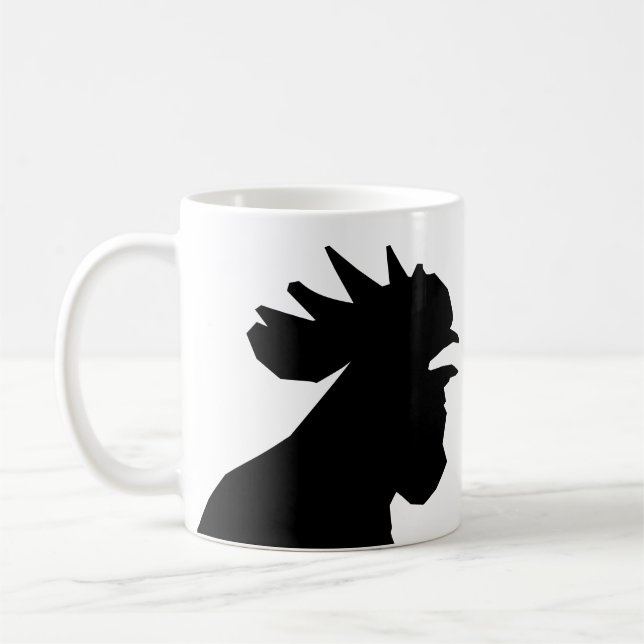 Tasse personnalisée de coq (Gauche)