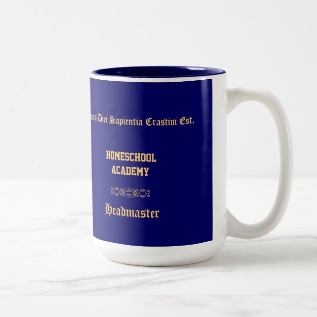 Tasse personnalisée de Homeschool (Droit)
