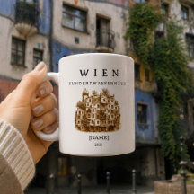 Tasse personnalisée de la Maison Hundertwasser de