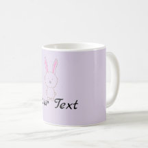 Tasse personnalisée de lapin