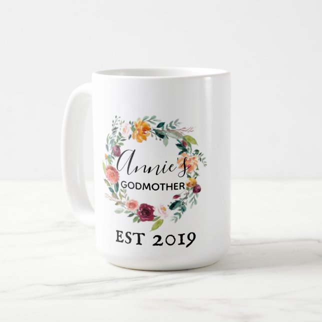 Tasse personnalisée de marraine (Devant gauche)
