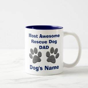TASSE personnalisée de pattes de chien de cadeaux