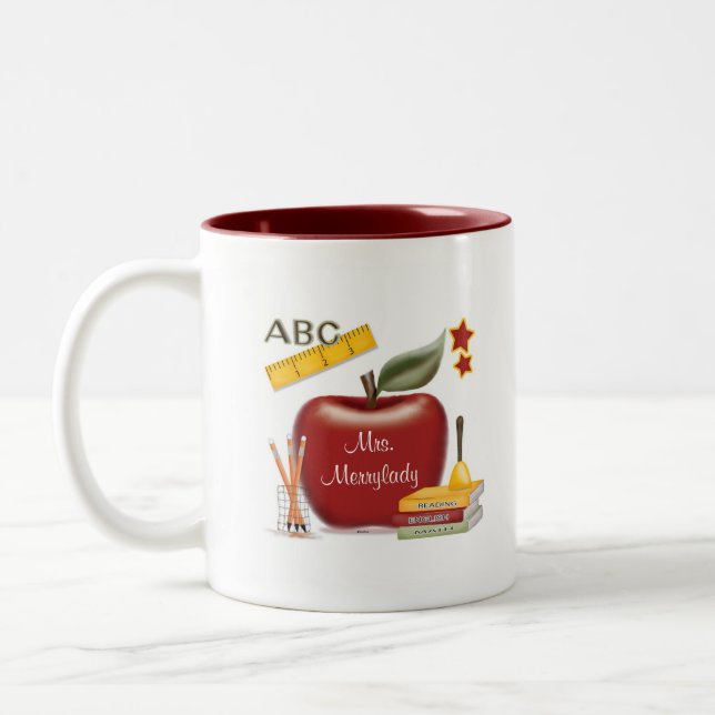 Tasse personnalisée de professeur (Gauche)