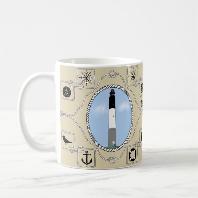 Tasse personnalisée d'île de chêne (Gauche)