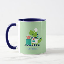 Tasse personnalisée Dinosaur Chef