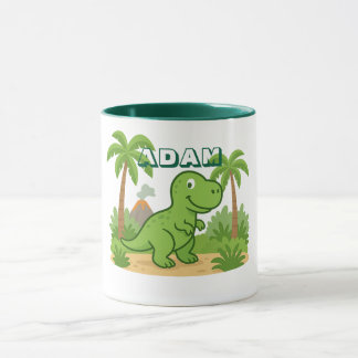 Tasse personnalisée Dinosaure de la Jungle pour En