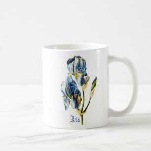 Tasse personnalisée d'iris
