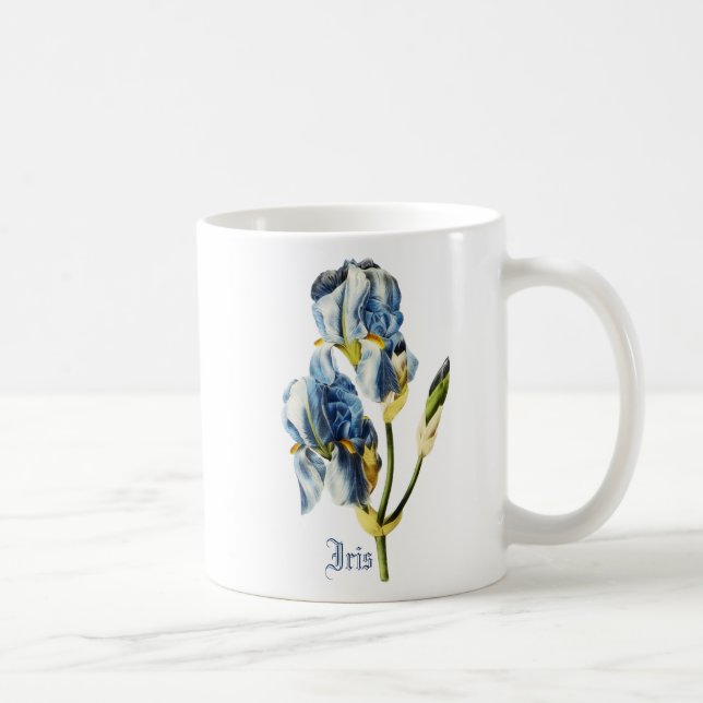 Tasse personnalisée d'iris (Droite)