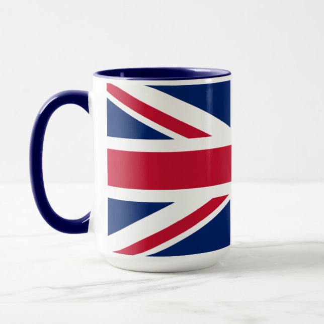 Tasse personnalisée Drapeau Union Jack du Royaume- (Gauche)