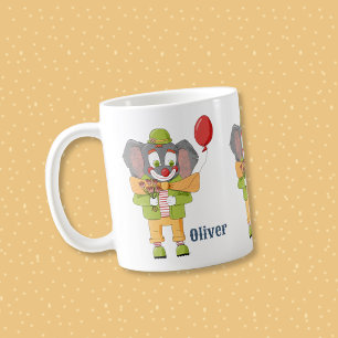 Tasse personnalisée Enfant Clown Éléphant