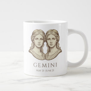 Tasse personnalisée Gémeaux avec nom et date de na