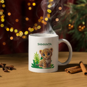 Tasse Personnalisée Léopard 