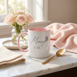 Tasse personnalisée "Maman" année de création pour