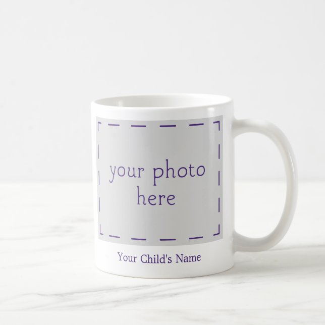 Tasse personnalisée par base de la trisomie 18 (Droite)