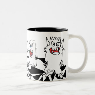 Tasse personnalisée par monstre de bande dessinée
