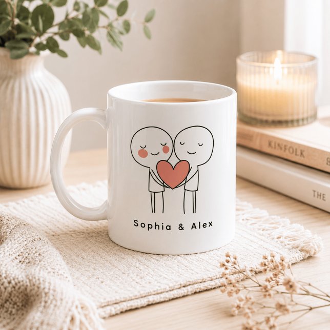 Tasse personnalisée pour couple de la Saint-Valent (Créateur téléchargé)