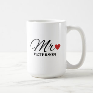 Tasse personnalisée pour couple Tasse de mariage T