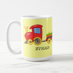 Tasse personnalisée pour enfant en forme de train