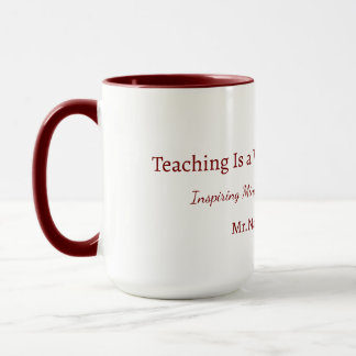 Tasse personnalisée pour enseignant