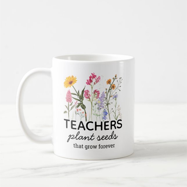 Tasse personnalisée pour enseignant, tasse de prof (Gauche)