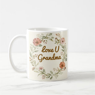 Tasse personnalisée pour grand-mère avec couronne