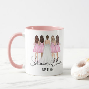Tasse personnalisée pour la mariée avec nom person
