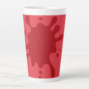 Tasse personnalisée pour latte rouge tomate goutte