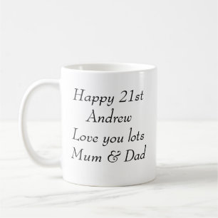 Tasse personnalisée Texte personnalisé nom personn