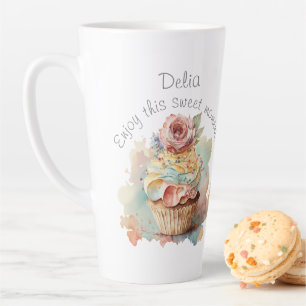 Tasse personnalisée. Un cadeau pour elle. Cupcake