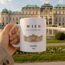 Tasse personnalisée Vienne Belvedere | Nom & Année