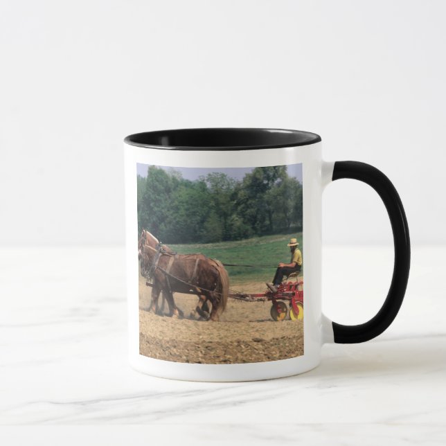 Tasse Personnes simples de pays amish dans l'agriculture (Droite)