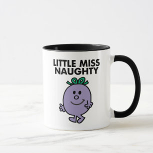 Tasse Petite Miss Naughty   Lettres noires