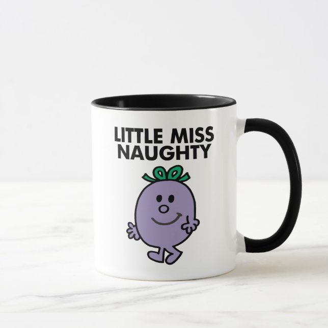 Tasse Petite Miss Naughty | Lettres noires (Droite)